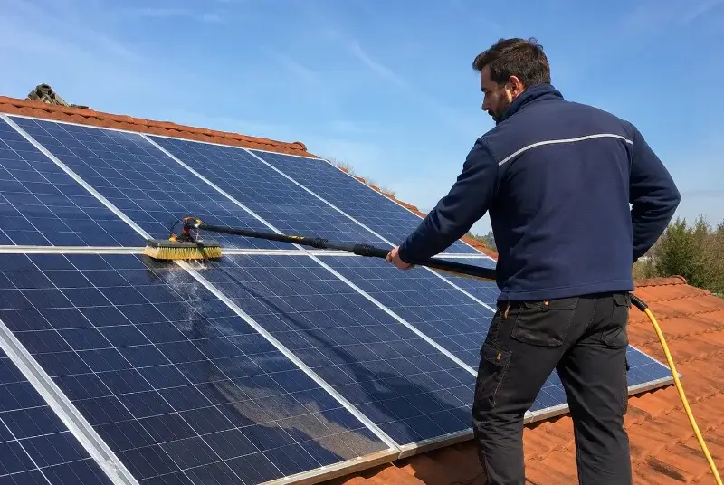 Nettoyage et entretien de panneaux solaires à Sainte-Colombe